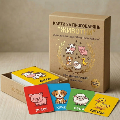 Карти за Проговаряне "Моите Първи Думи"-'ЖИВОТНИ'