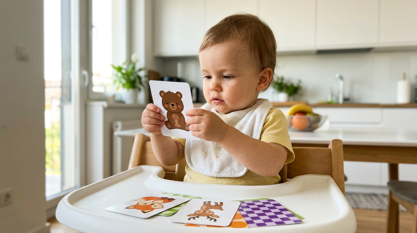 files/Authentic_UGC-style_photo_of_a_13-month-old_toddler_sitting_in_a_wooden_high_chair_at_a_kitchen_table._The_toddler_is_wearing_a_white_bib_and_soft_yellow_shirt_holding_one_colorful_fo.png